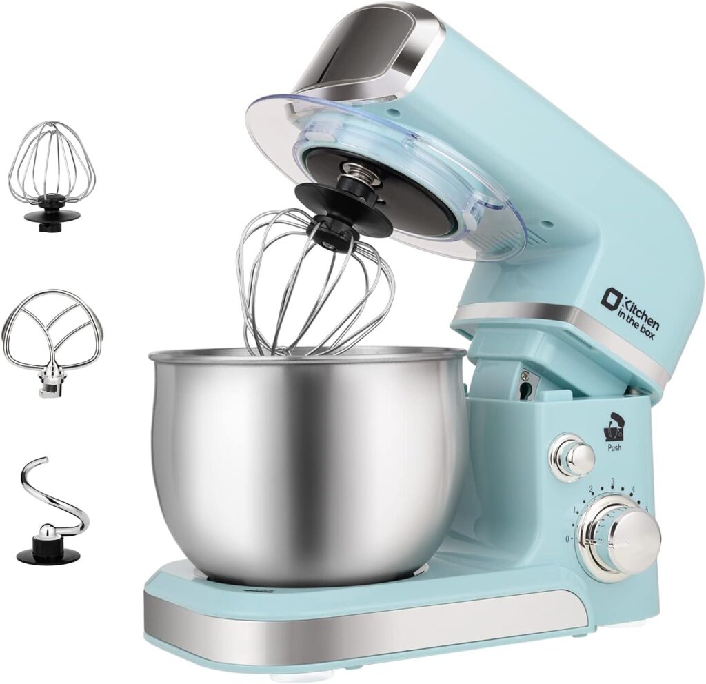 Kitchen in the box Stand Mixer,3.2Qt Small Electric Food Mixer,6 Speeds Portable Lightweight Kitchen…