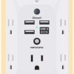 Outlet Extender with Night Light, Multi Plug Wall Outlet, Surge Protector