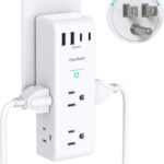 Surge Protector Outlet Extender with Rotating Plug, Multi Plug Wall Outlet