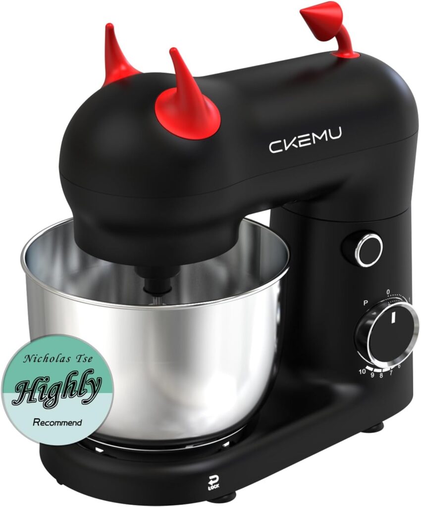 Stand Mixer, Compact & Space-Saving, Stainless Steel Bowl, Unique & Playful Design, Effcient 300W Mo…
