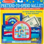 Melissa & Doug Pretend-to-Spend Toy Wallet With Play Money and Cards (…