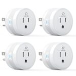 EIGHTREE 15A Smart Plug Works with Alexa & Google Home, Smart Outlet 4 Pack