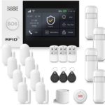 PGST Home Alarm System,4.3in WiFi+4G Touch Screen Siren No Monthly Fees