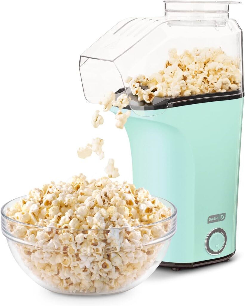 Dash Fresh Pop Popcorn Maker, 16-Cup Hot Air Popper, Aqua