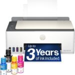 HP Smart Tank 5003 Wireless All-in-One Ink Tank Printer, Scanner, Copier with up to 3 Years of Ink I…