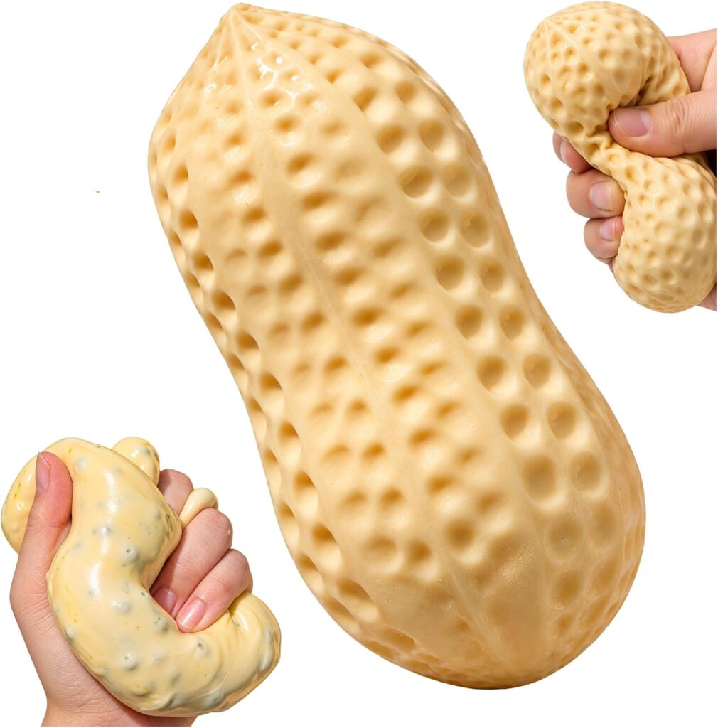Crunchy Peanut Squishy Toy – Satisfying Slow Rising Squeeze & Fidget T…