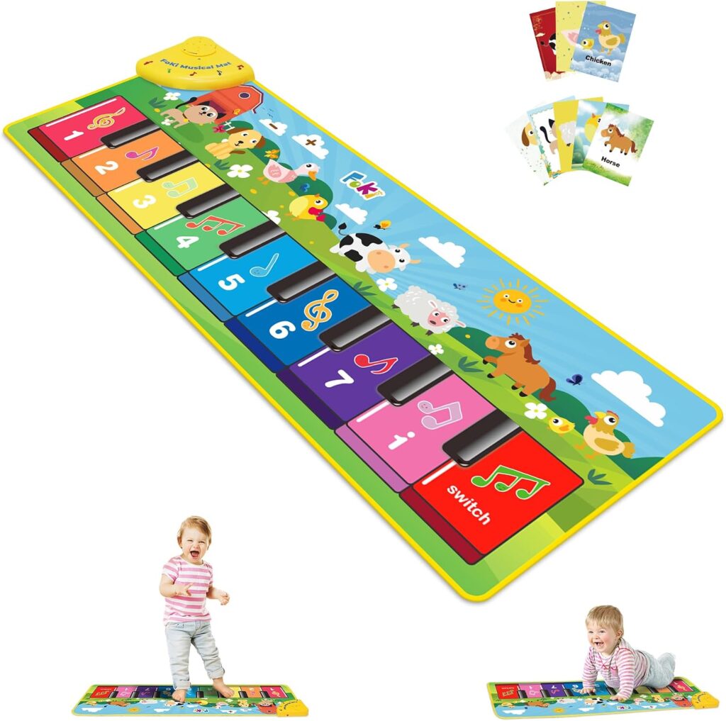 FOKI Floor Piano Mat, Baby & Toddler Toys for 1-3 Year Old Boys & Girl…