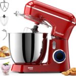 Honinst Stand Mixer, 6.5QT 10-Speed Tilt-Head 3-IN-1 Electric Food Mixer