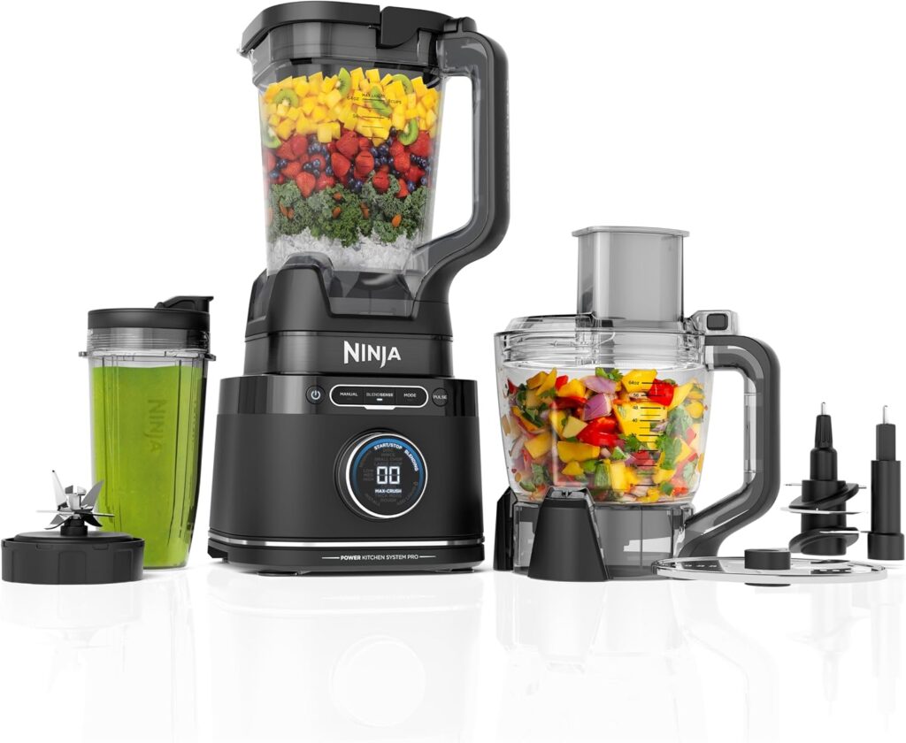 Ninja Kitchen System, BlendSense Tech, 72 oz, 1800PW, Black, TB401