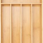 Besilord Silverware Organizer Kitchen Drawer Organizer Utensil Organizer Bamboo Silverware Holder Cu…