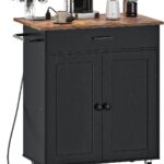 CHOEZON Kitchen Island, Kitchen Island Cart with One Double Cabinet and Drawer, Rolling Storage Cart…