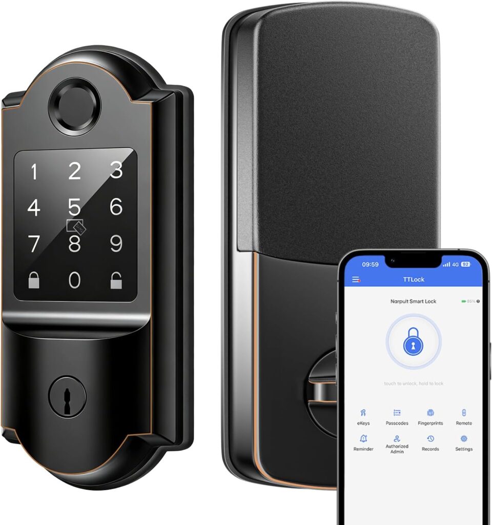 Keyless Entry Door Lock with Auto Locking, Smart Locks for Front Door