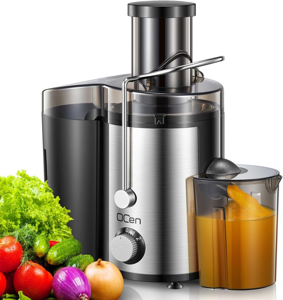 Juicer Machine 800W Centrifugal Juicer with Wide Mouth Feed Chute