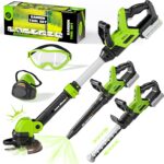 Kids Toy Tool Set, 3-IN-1 Power Garden Lawn Tools with Sounds & Lights…