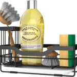 Sponge Holder for Kitchen Caddy Sink Organizer, Multifunctional Rustproof Dish Soap Sponge Caddy for…