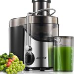 Juicer Machines, Juilist 3″ Wide Mouth, Max 800W, 3-Speed 400W Easy-Clean
