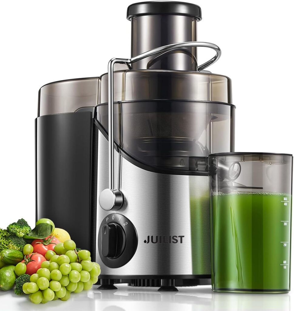 Juicer Machines, Juilist 3″ Wide Mouth, Max 800W, 3-Speed 400W Easy-Clean