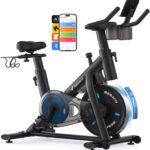 MERACH Exercise Bike, Magnetic Friction Stationary Bike for Home with APP