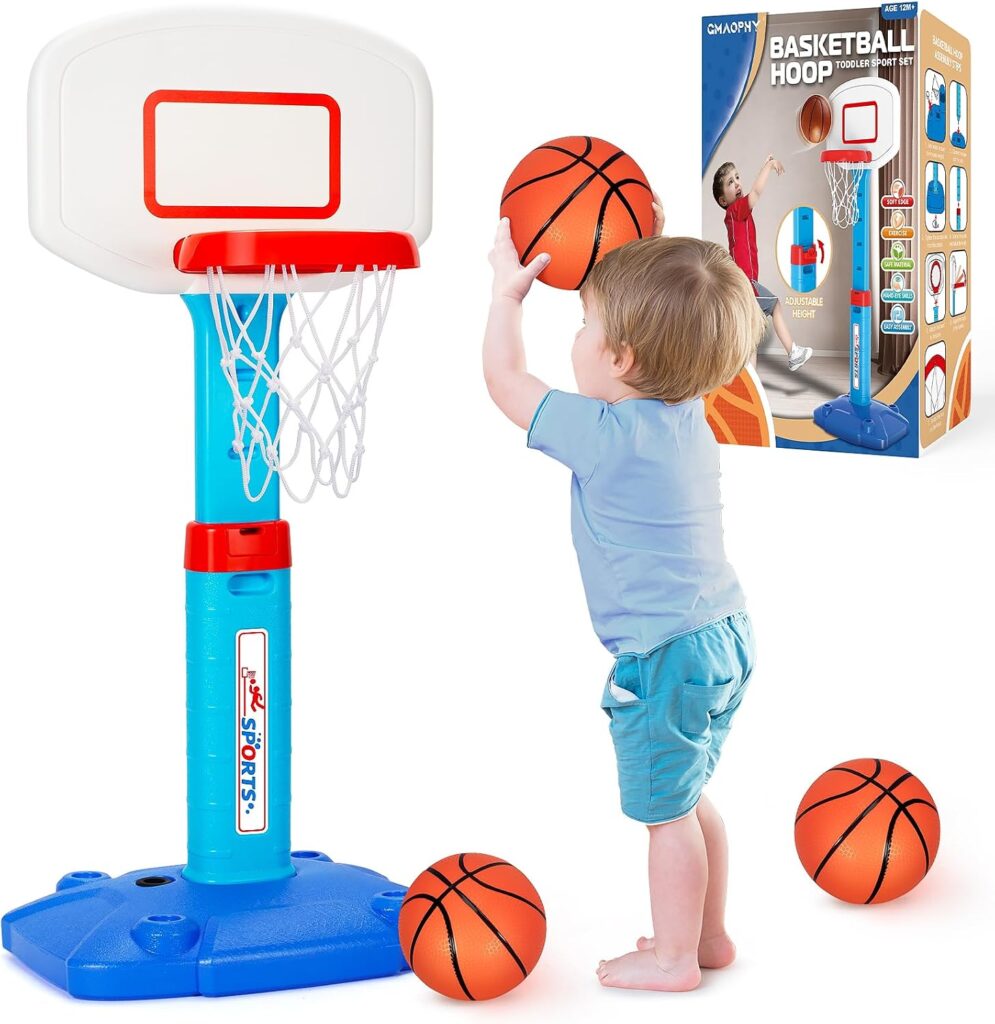 Toddler Basketball Hoop, Kids Toys Basketball Hoops for Indoor Outdoor…