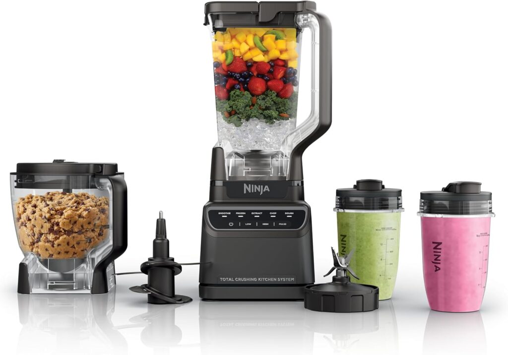 Ninja Kitchen System All-in-One, 72oz Pitcher, 8-Cup, 1200W, Grey, BR601AMZ