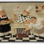 Kitchen Fat Chef Man Mats and Rugs Non Slip Anti Fatigue Washable Kitchen Floor Mats for in Front of…
