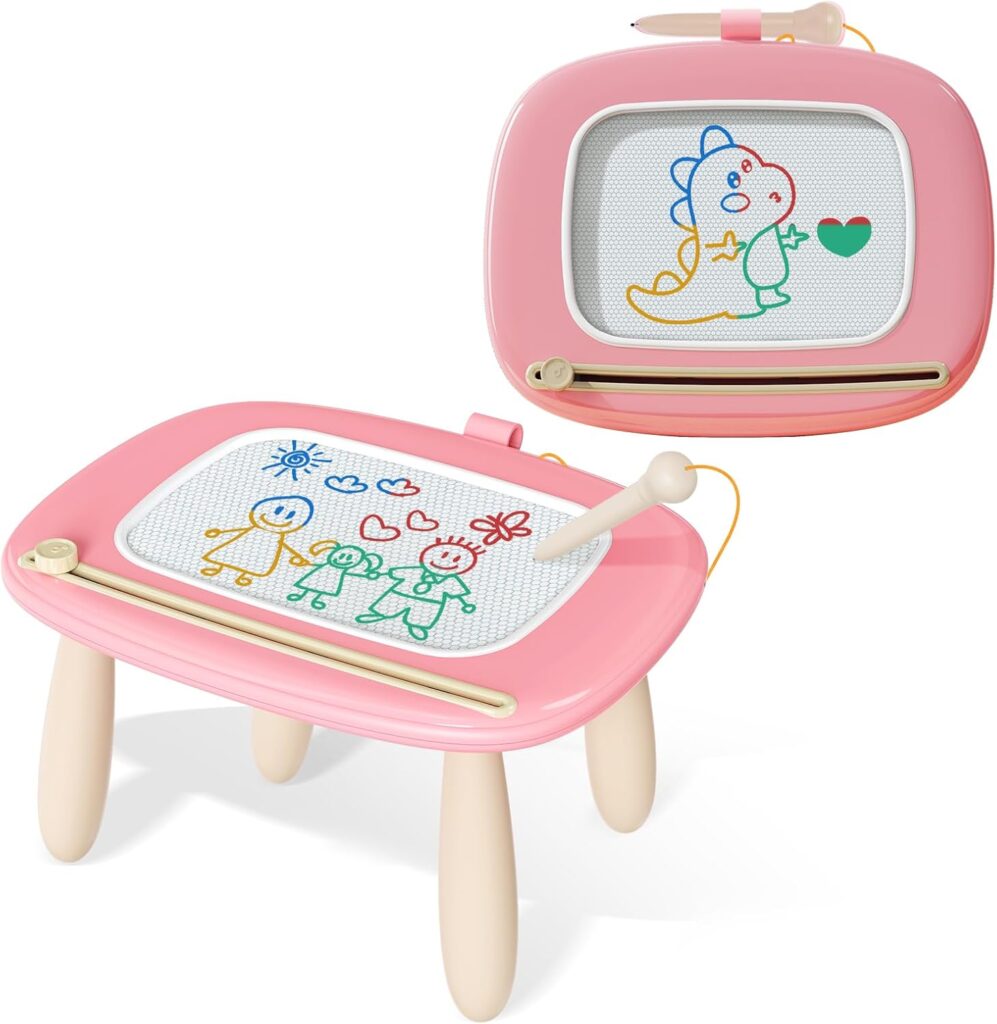 Kikidex Magnetic Drawing Board, Toddler Girl Toys for 1-3 Year Old, Do…