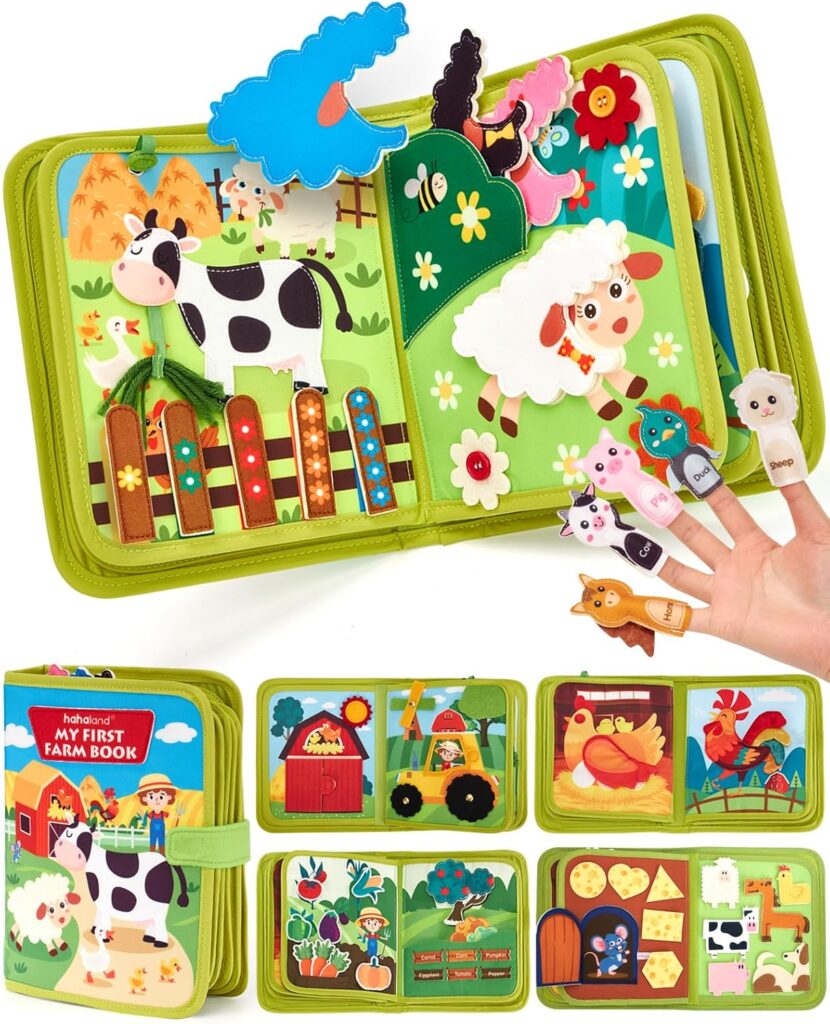 hahaland Busy Book for Toddlers 1-3 – Montessori Toys 1 Year Old Busy …