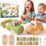 Snake Eating Toy for Kids, 2-Pack Snake Set with Lights & Sounds