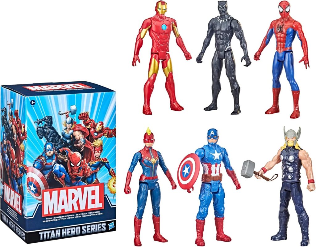Marvel Titan Hero Series Action Figure Multipack, 6 Action Figures, 12…