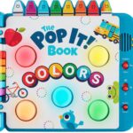 Chuckle & Roar Pop It Book, Colors, English & Spanish, Quiet Mode, 1–4…