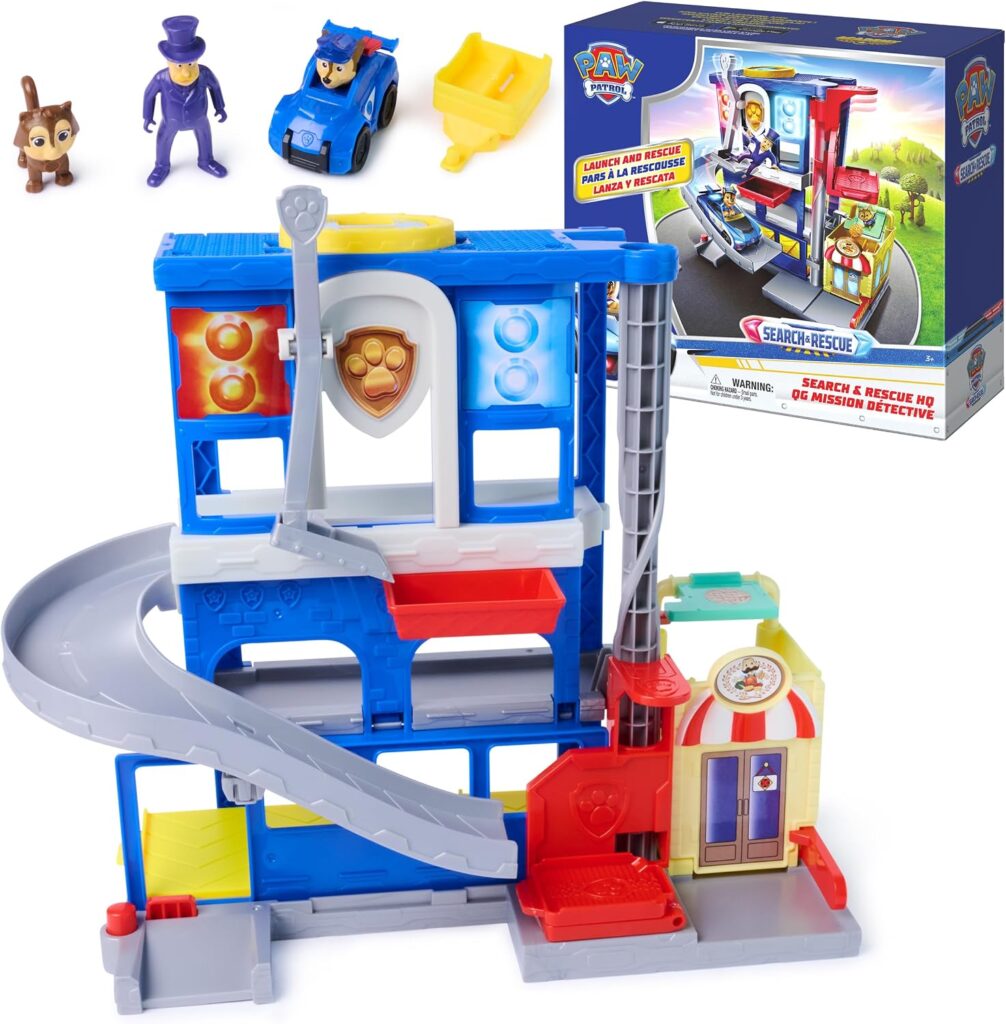 Paw Patrol: Pup Squad, Search & Rescue HQ Playset with Vehicle & 2 Fig…