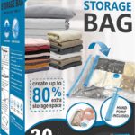 Vacuum Storage Bags with Hand Pump, Vacuum Seal Space Saver Bags,20 Combo
