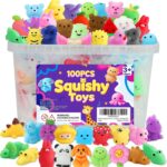100 Pcs Mochi Squishy Toys, Mini Squishies Bulk Party Favors for Kids …