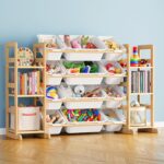 SpaceAid Toy Storage Organizer with 6 Shelves and 12 Bins, Bookshelf/B…