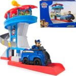 Paw Patrol Lookout Tower 20-Inch Playset with 2 Chase Toy Figures