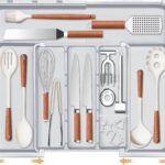 Spaclear Large Kitchen Utensil Drawer Organizer Expandable Silverware Tray