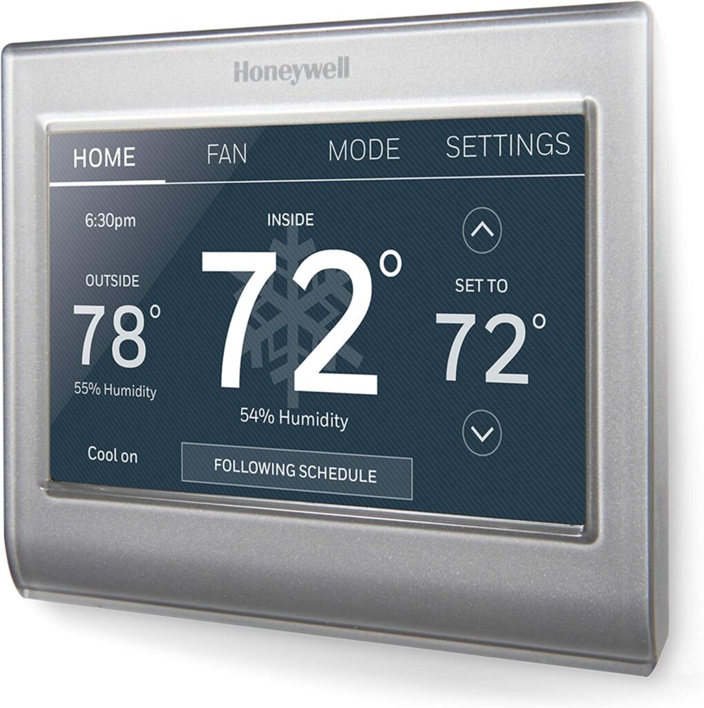Honeywell Home RTH9585WF Wi-Fi Smart Color Thermostat, 7 Day Programmable, Touch Screen, Energy Star…