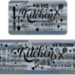 Vintage Kitchen Rules Kitchen Rugs Set of 2