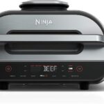 Ninja FG551 Foodi Smart XL 6-in-1 Indoor Grill and Air Fryer, 4 Qt Capacity, Black/Silver