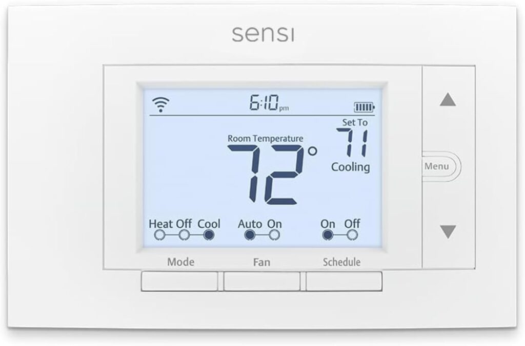 Sensi Smart Thermostat, Wi-Fi, DIY, Alexa, Energy Star Certified, ST55
