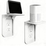 Outlet Shelf, Bathroom Wall Holder with Built-in Cable Management, Wall Organizer for Smart Home Dec…