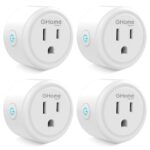 GHome Smart Plug Mini, WiFi Smart Outlet Plug Works with Alexa and Google Home, Timer Outlet with AP…