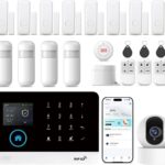 Home Security Systems,22 Pcs WiFi+GSM/4G Home Alarm System with Instant App Alerts & 2K HD Camera,No…