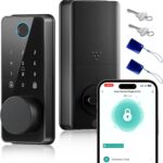 Keyless Entry Door Lock, Biquole Smart Lock with App, Fingerprint Door Lock