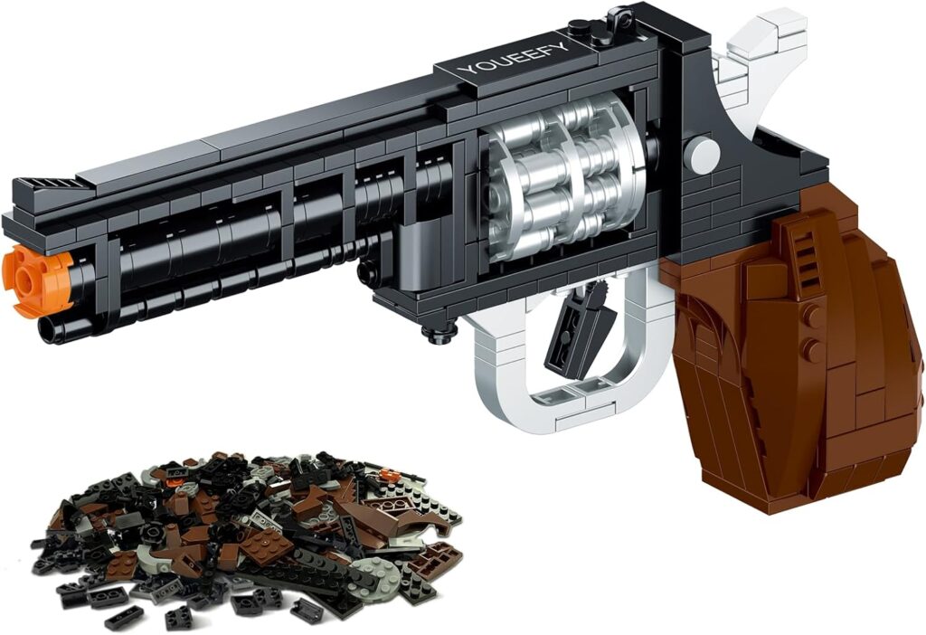 1:1 Revolver Building Block Set, Collectible Display Model