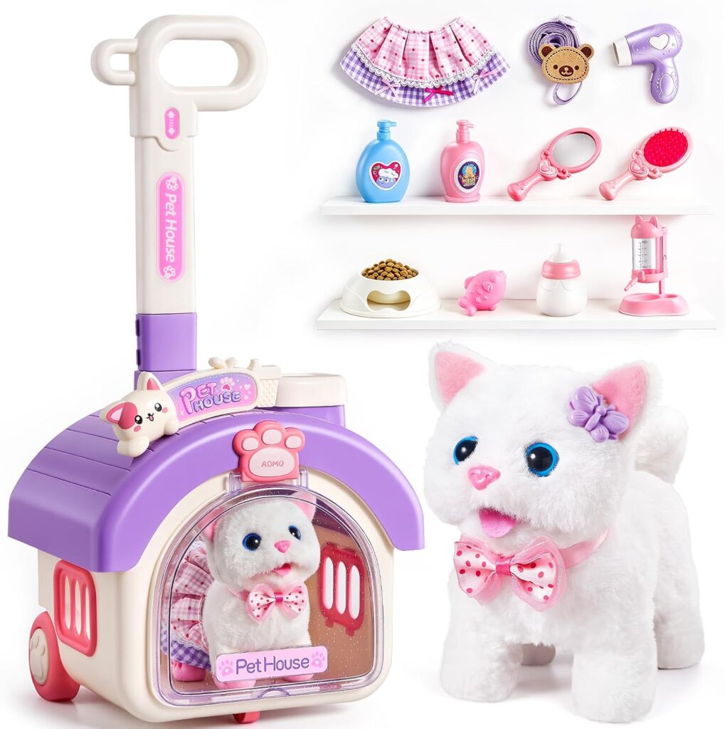 Cat Toys for Kids Girls,Interactive Robot Cat Toy for Girl 4 5 6 Year …