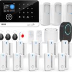 22 Pcs Wireless WiFi/GSM/2G Smart Home Alarm System, Instant App Alerts, Motion Detector, Door and W…