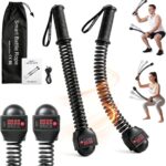 Smart Cordless Battle Ropes with Counter, 18.9-Inch Weighted Ropeless Pair
