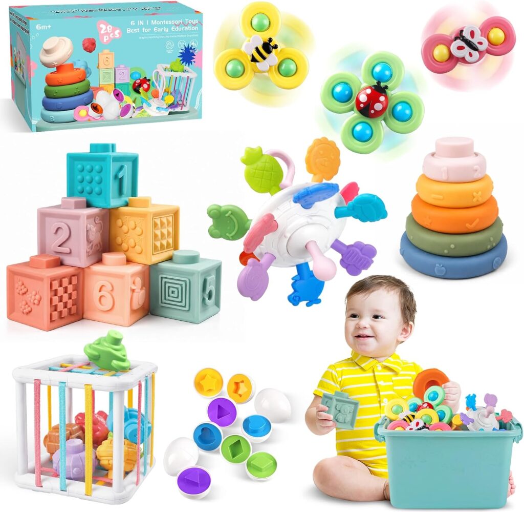 Montessori Toys 6 in 1 Sensory Developmental Learning Set