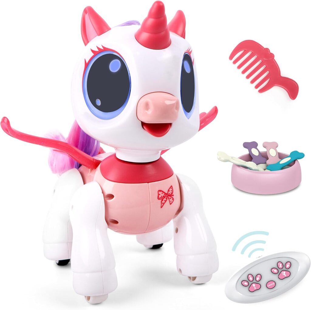 Remote Control Unicorn for Girls – Pet Toys Electronic Pink Pegasus